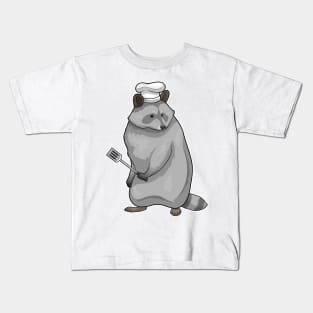 Racoon Cook Chef hat Kids T-Shirt